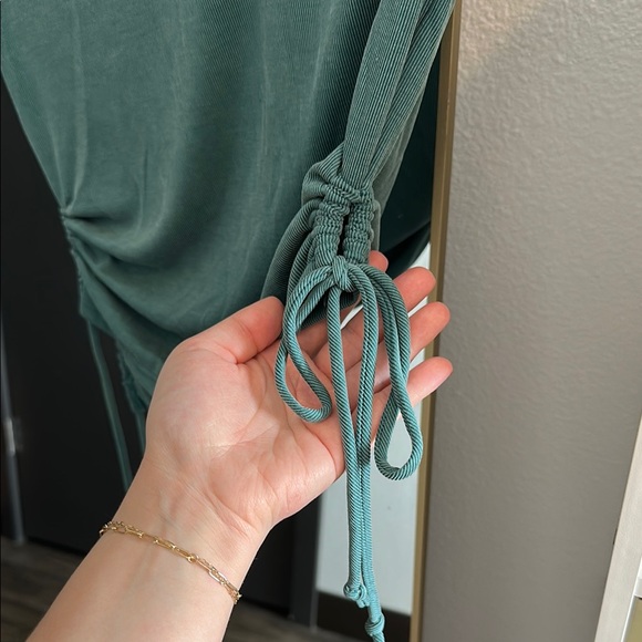 Turquoise Ruched Top - Picture 4 of 6
